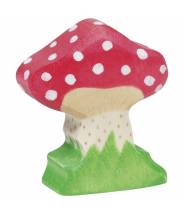 Champignons en bois (amanite tue-mouche) - figurine HOLZTIGER