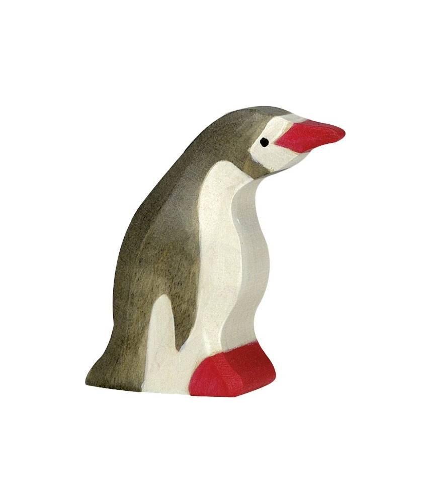 Pingouin, petit, tête en avant - figurine en bois HOLZTIGER