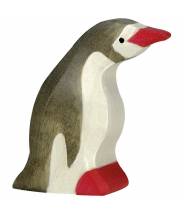 Pingouin, petit, tête en avant - figurine en bois HOLZTIGER
