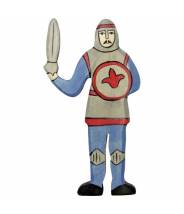 Chevalier, combattant, bleu - figurine en bois HOLZTIGER