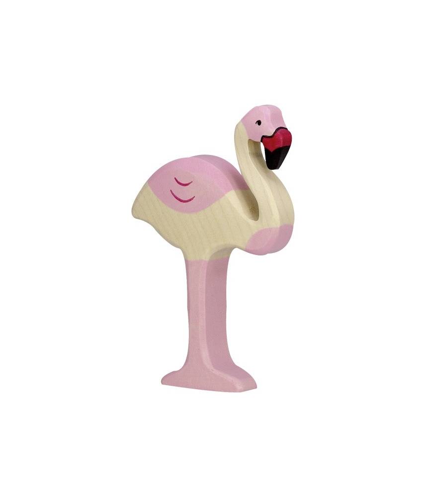 Flamant rose - figurine en bois HOLZTIGER