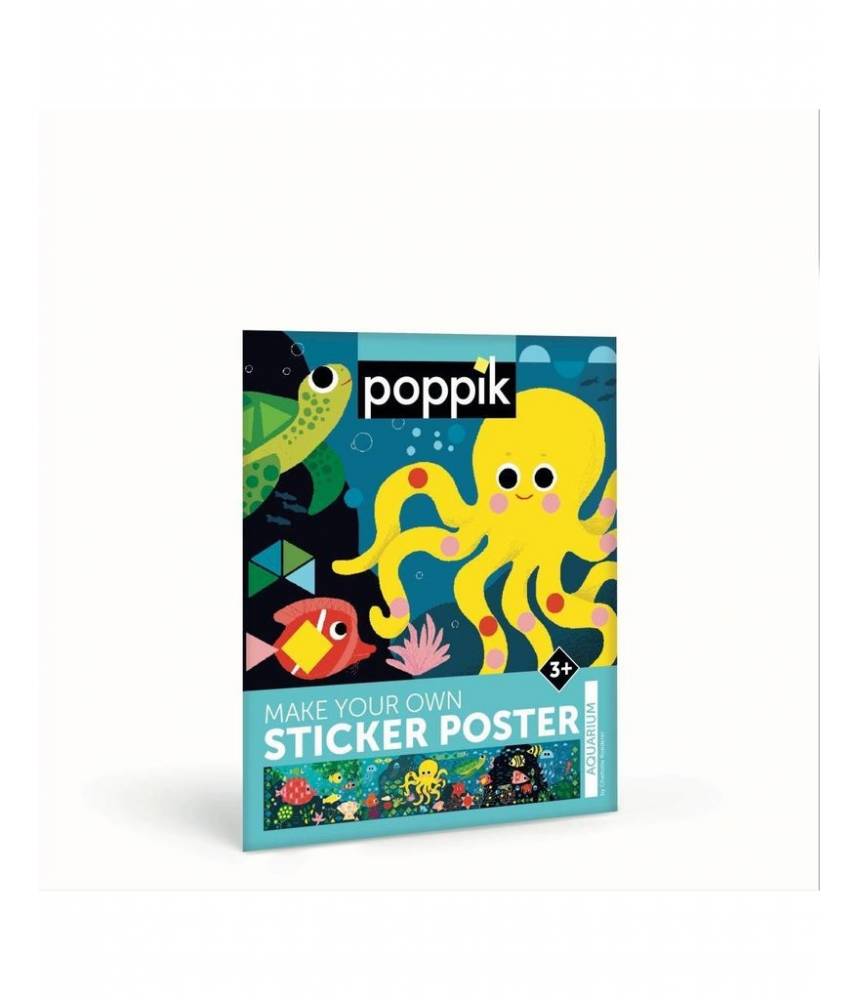 Monde sous-marin des mers tropicales, Aquarium - Poppik Sticker Discovery